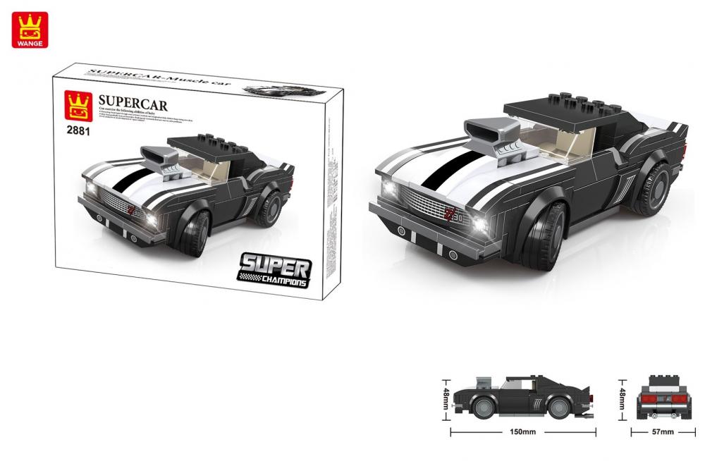 Wange 2881 Super Champions - Supercar fekete sportkocsi